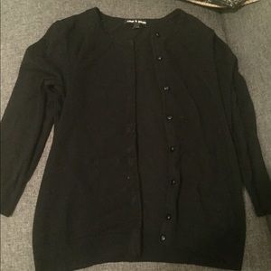 Black cardigan cable and gauge